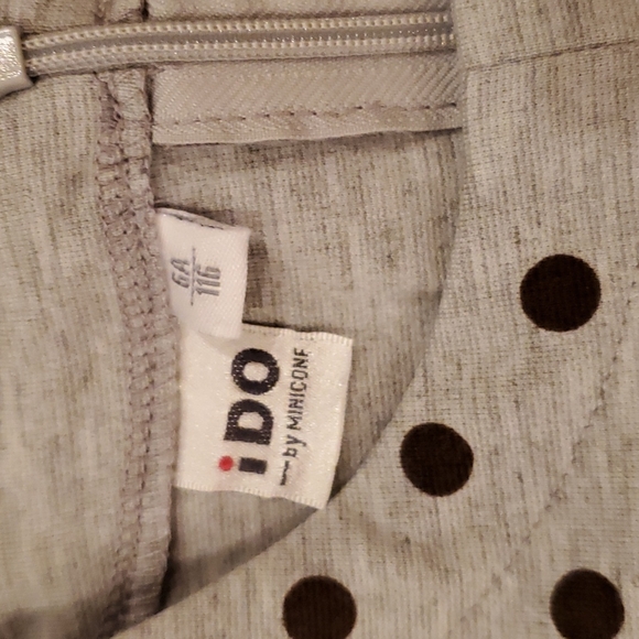 iDo Gray Brown Dress With Broen Sweater Set Girls Size 6 - Picture 4 of 5